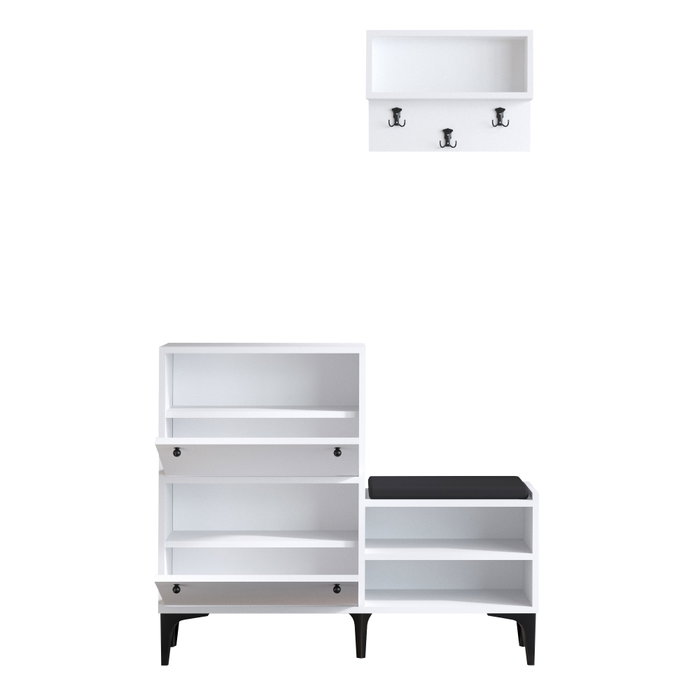 Hanah Home Zapatero Fredy Blanco y Negro Hanah Home Zapatero Fredy Blanco y Negro